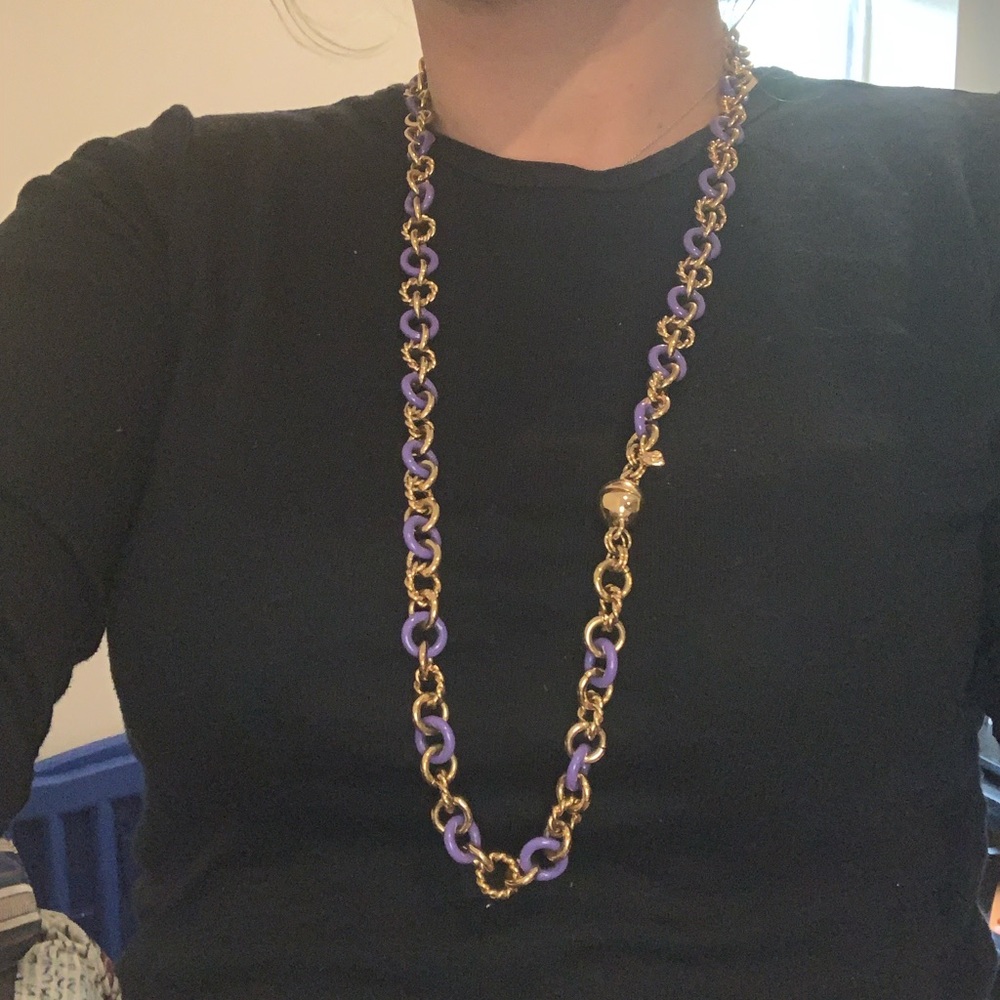 Beautiful purple and gold necklace